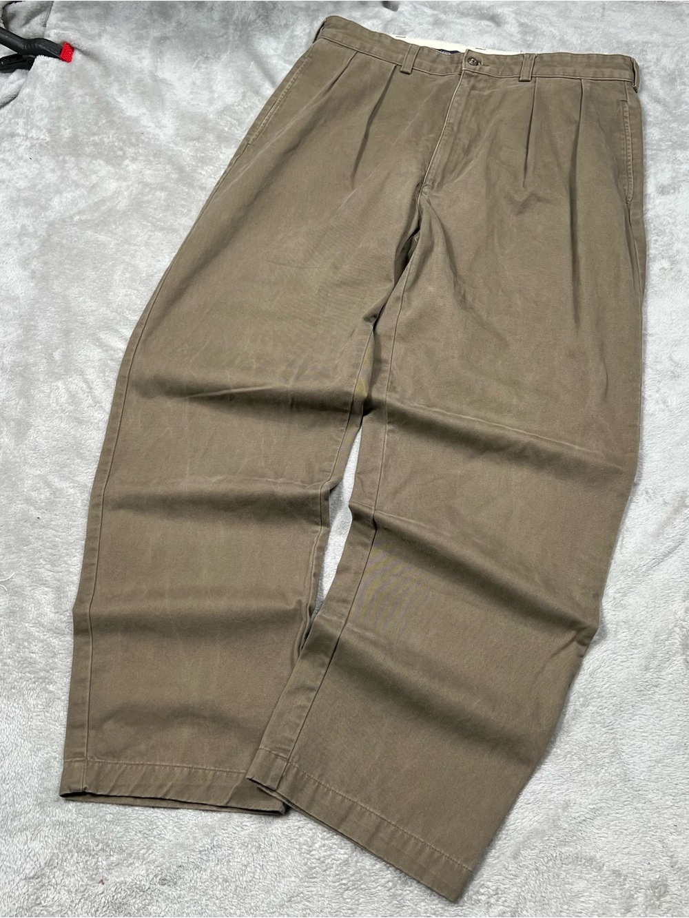 Vintage Polo Ralph Lauren Andrew Pants Mens 32x31 Green Pleated Baggy Preppy